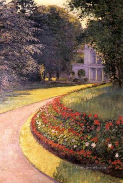  ave - der Park in Yerres Landschaft Gustave Caillebotte